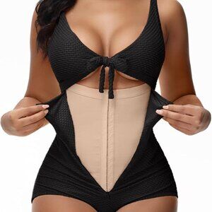 SHAPSHE Women's Tummy Control Swimsuit One Piece Slimming Bathing Suit Cutout